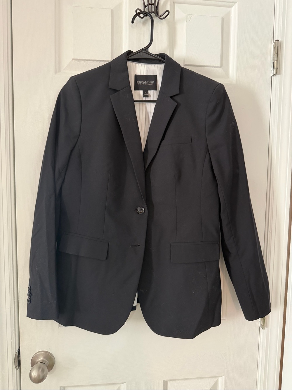 Banana Republic Black Single-Button Women’s Blazer